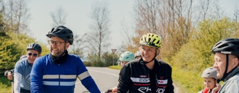 Formand for folketingets transportudvalg på cykeltur med borgmester Karina Vincentz