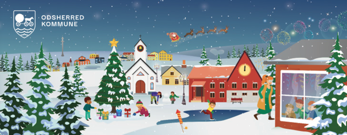 Header fra julehilsen Hjemme- og Sygeplejen