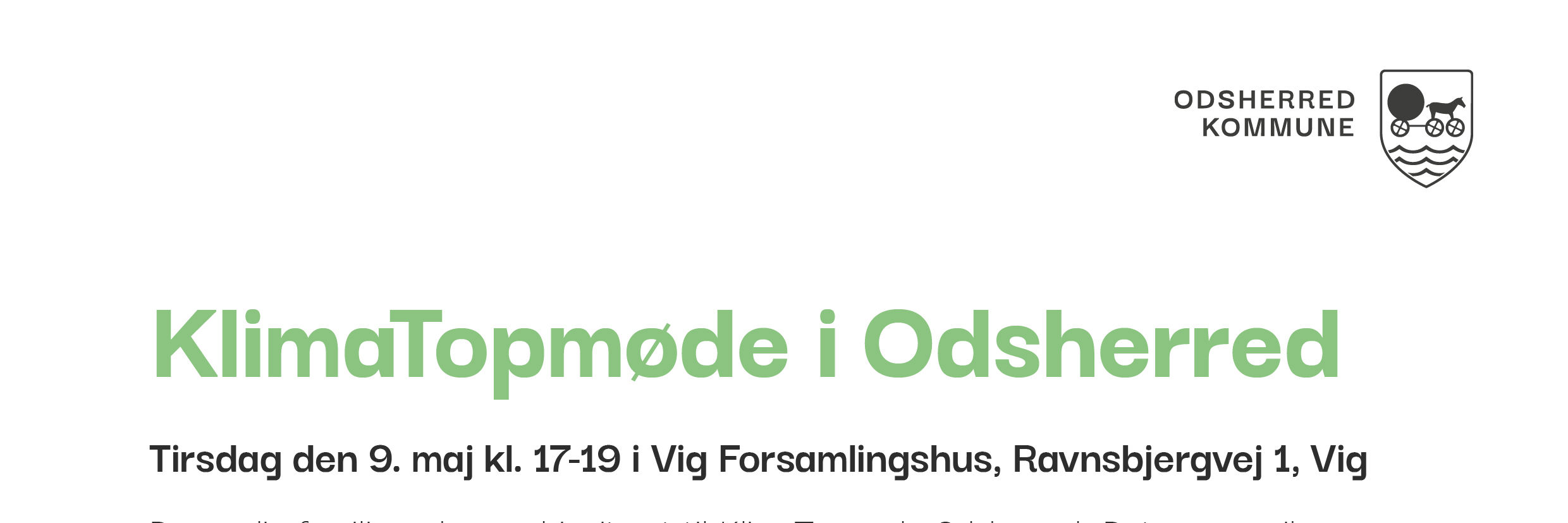 Invitation til klimatopmøde