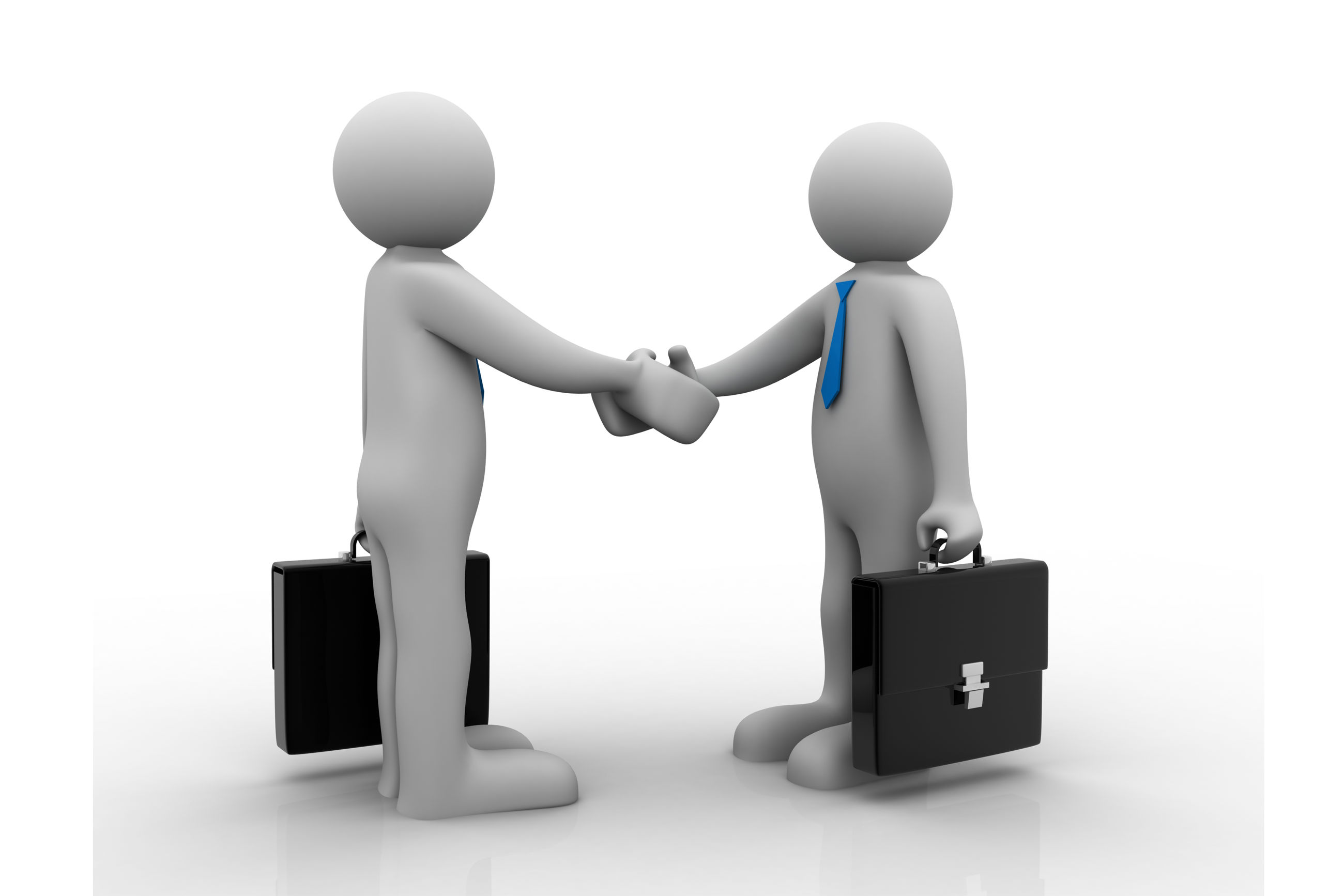 To mennesker hilser på hinanden