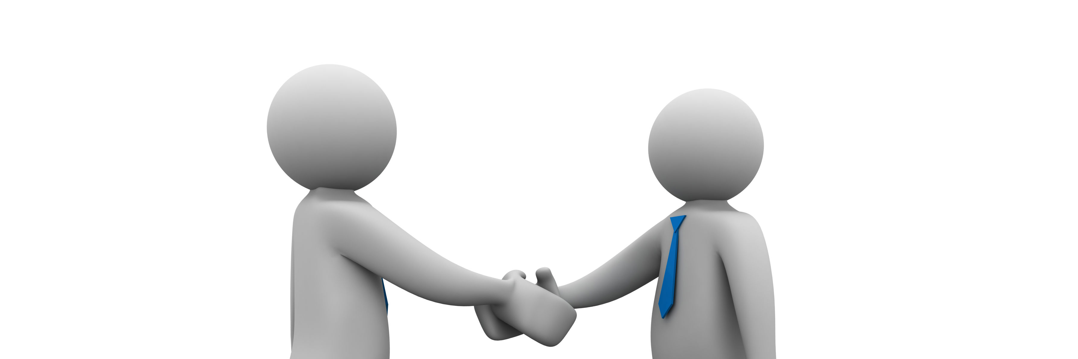 To mennesker hilser på hinanden