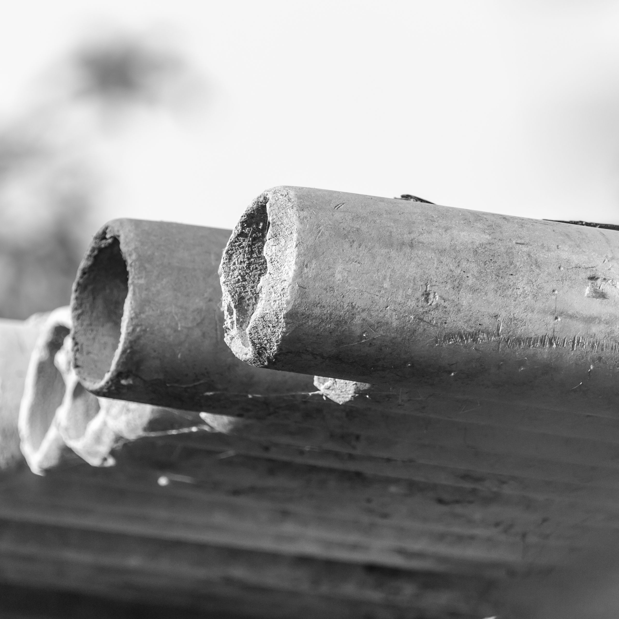 Rør der er lavet af asbestcement