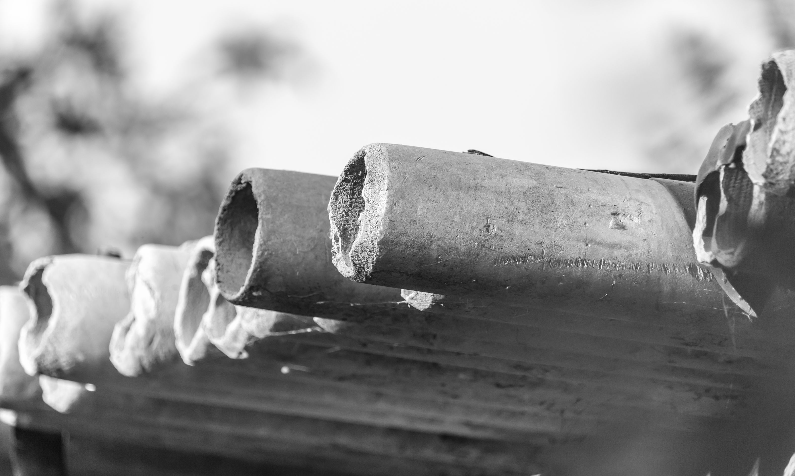 Rør der er lavet af asbestcement