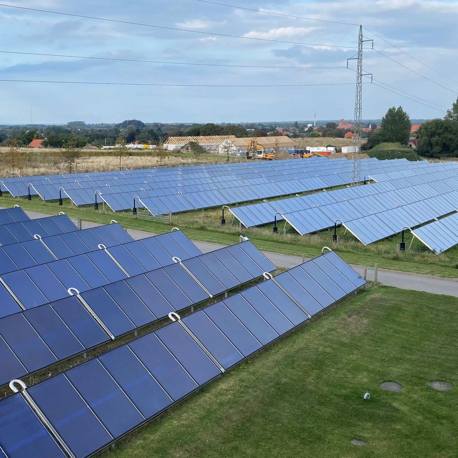 Solvarmeanlæg på Getsøvej i Nykøbing