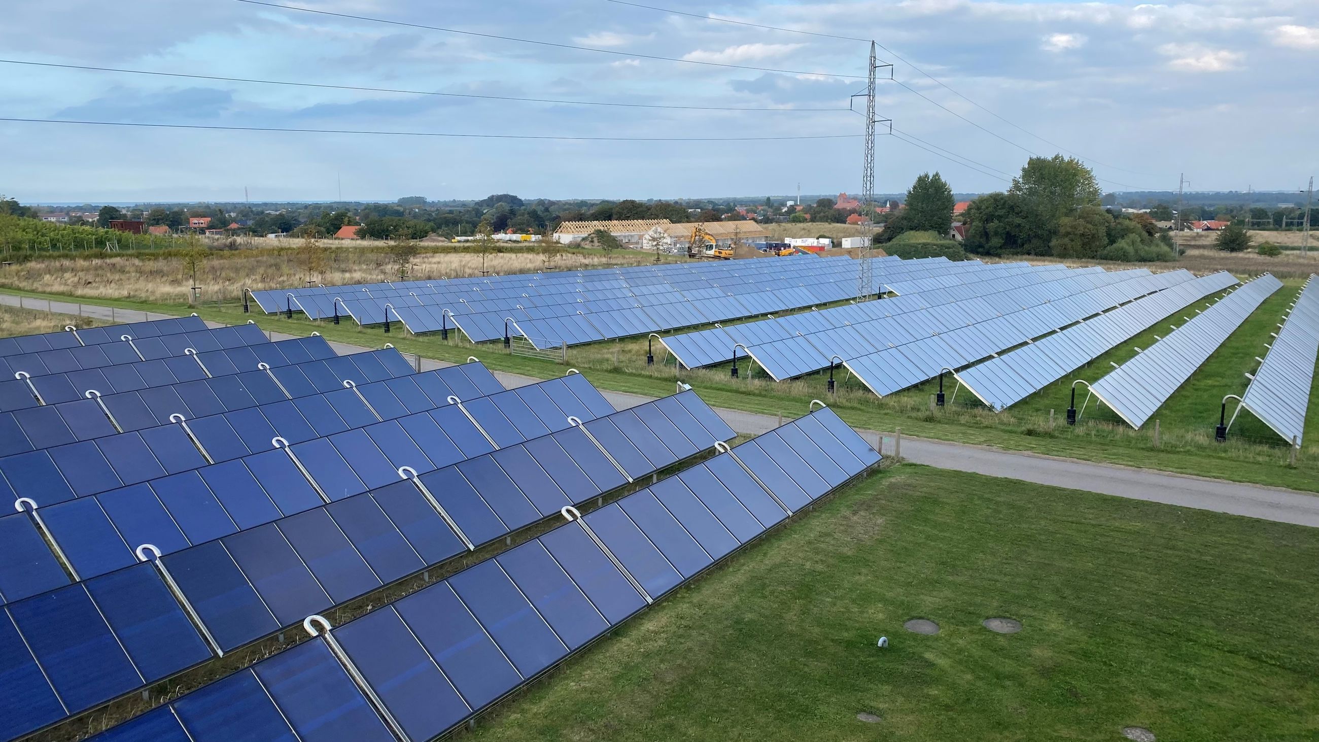 Solvarmeanlæg på Getsøvej i Nykøbing