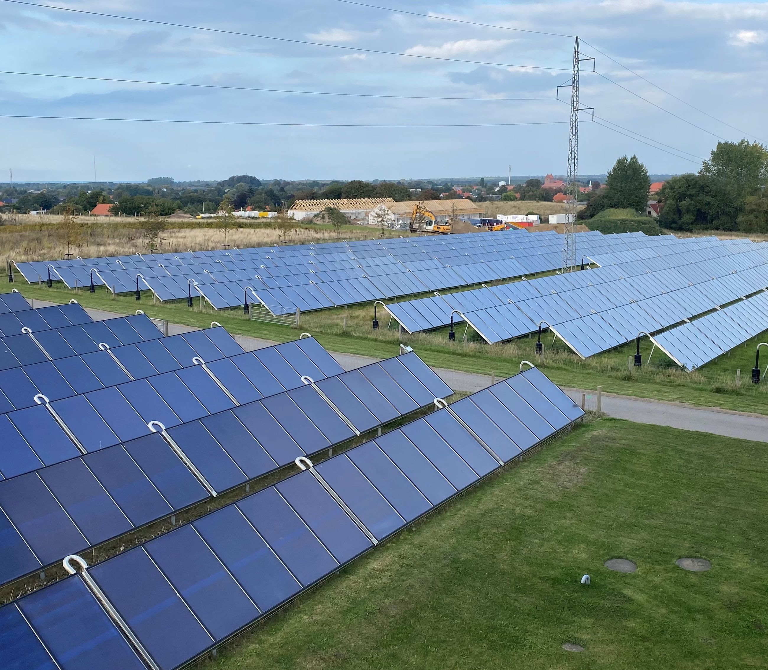 Solvarmeanlæg på Getsøvej i Nykøbing