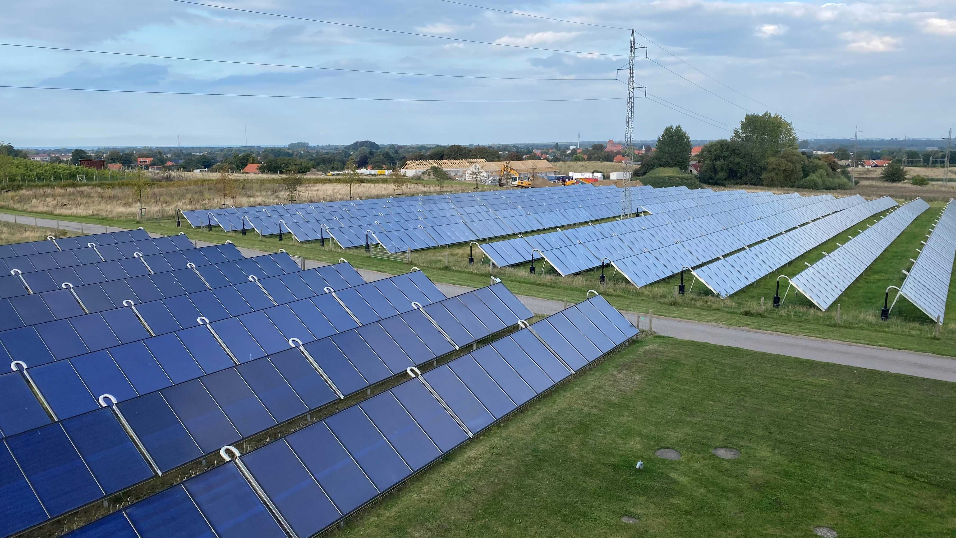 Solvarmeanlæg på Getsøvej i Nykøbing