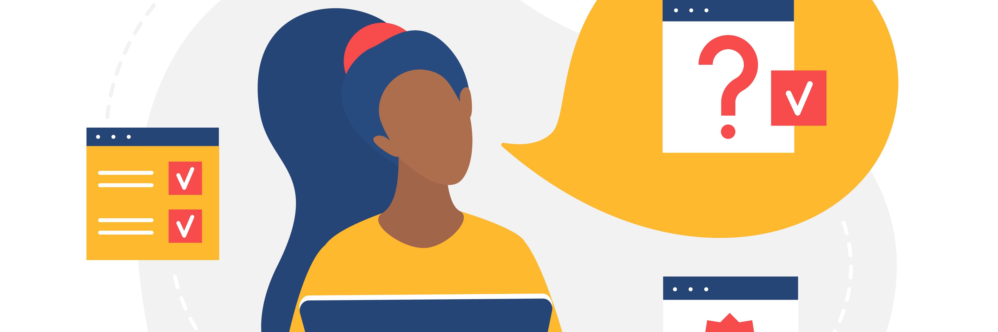 tegning af receptionist