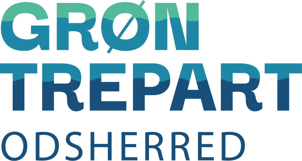 logo med teksten GRØN TREPART ODSHERRED