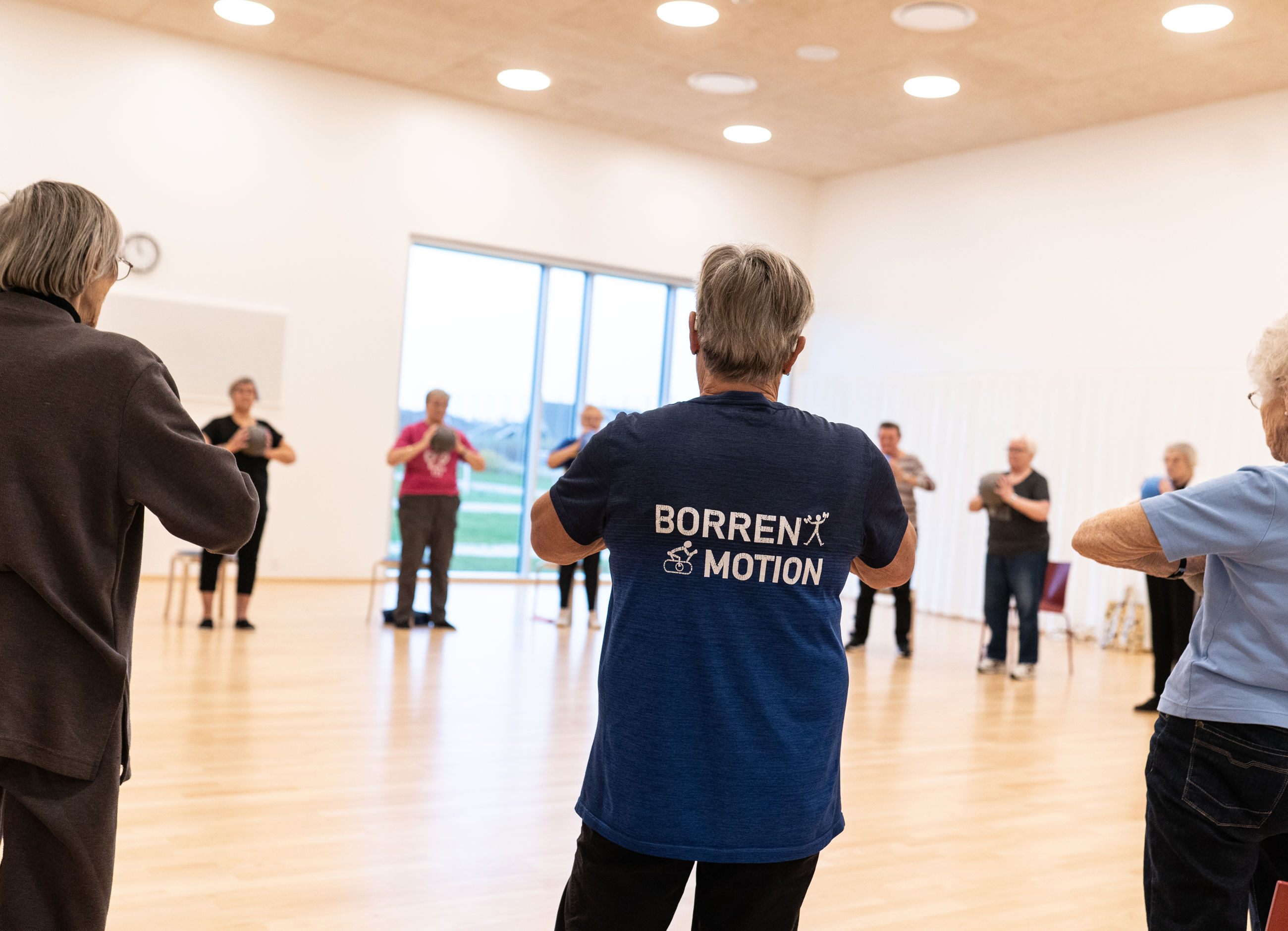 Fitnessøvelse i gruppe