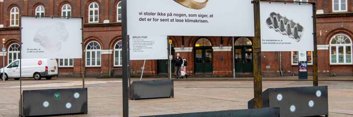 Skilte fra forbrug eller brug for kampagnen i Kolding
