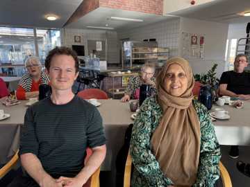 Plejehjemslæger Mads Gottschau og Shazia Rana fra Nærklinikken i Nykøbing