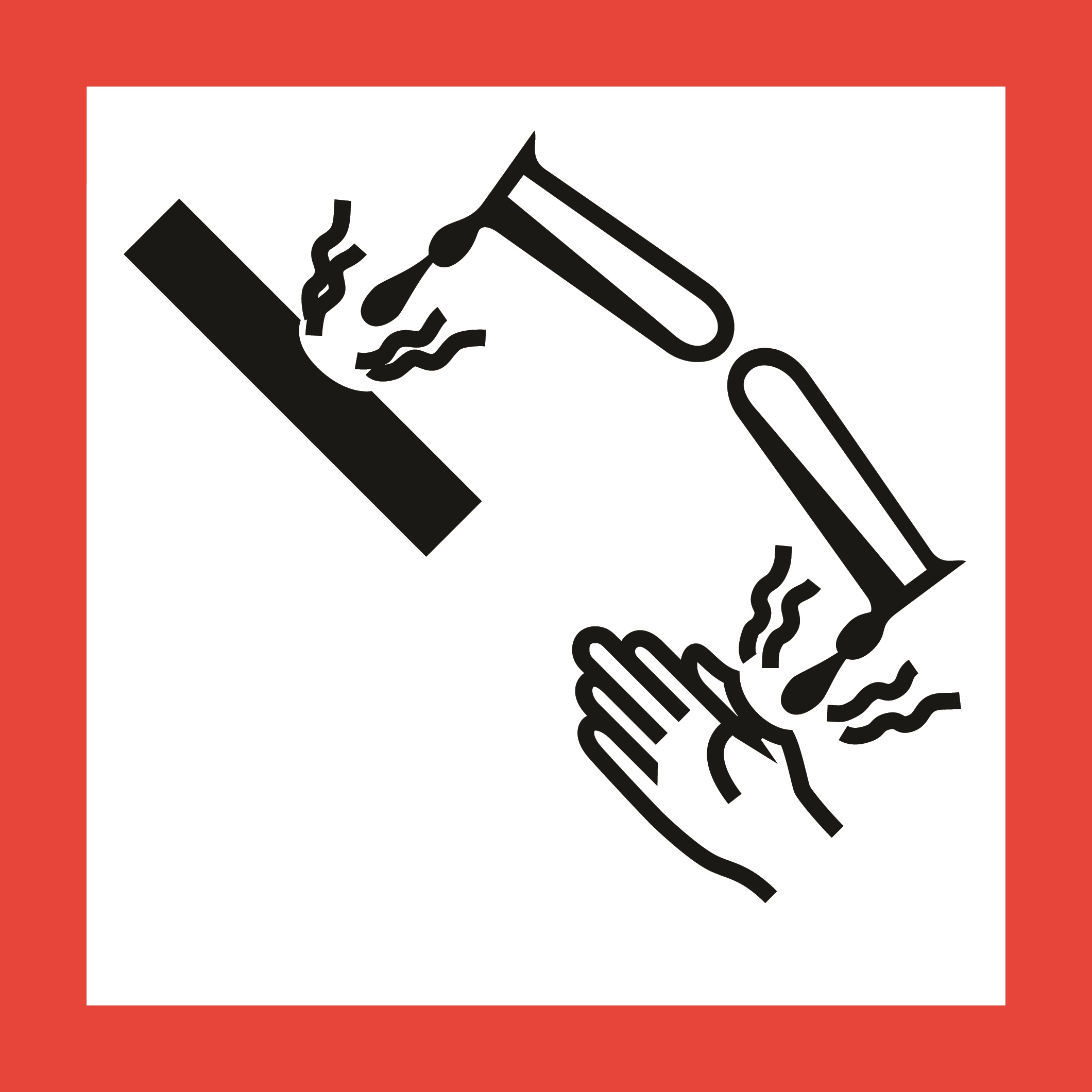 Faresymbol - ætsende