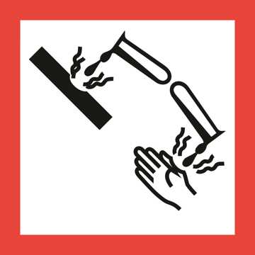 Faresymbol - ætsende