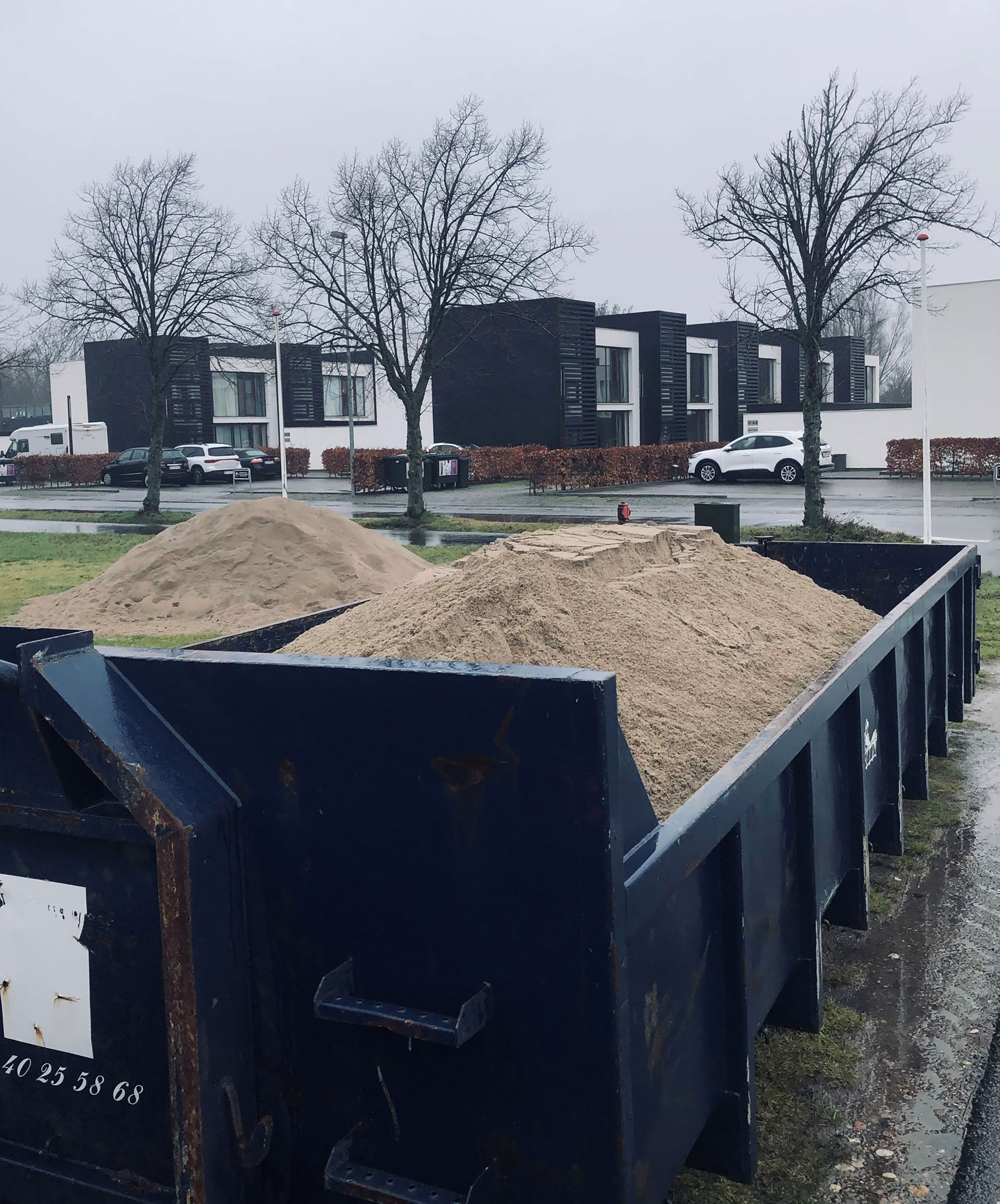 Sandlager på Nykøbing Sj havn