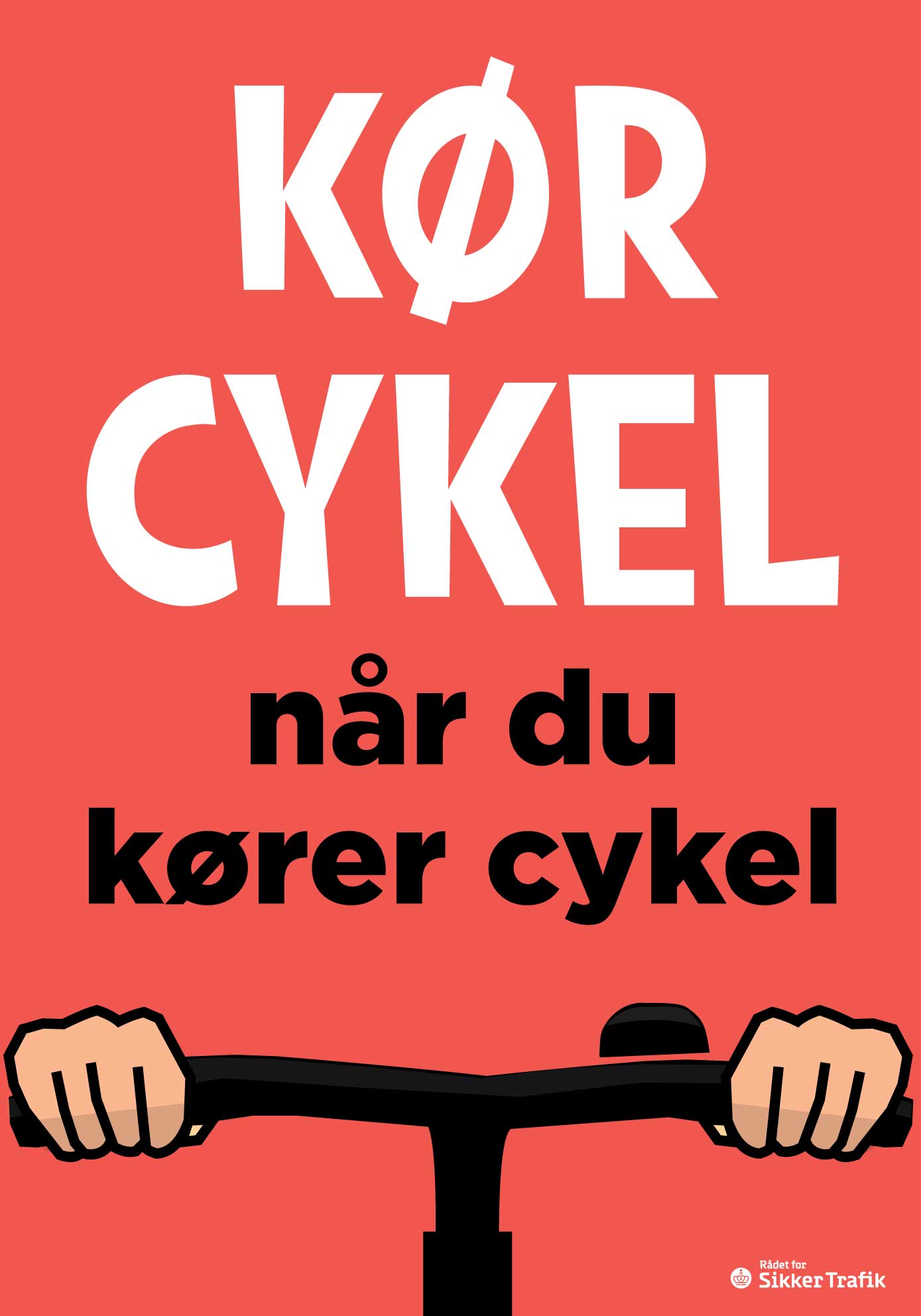 Kampagneplakat for fokus i trafikken