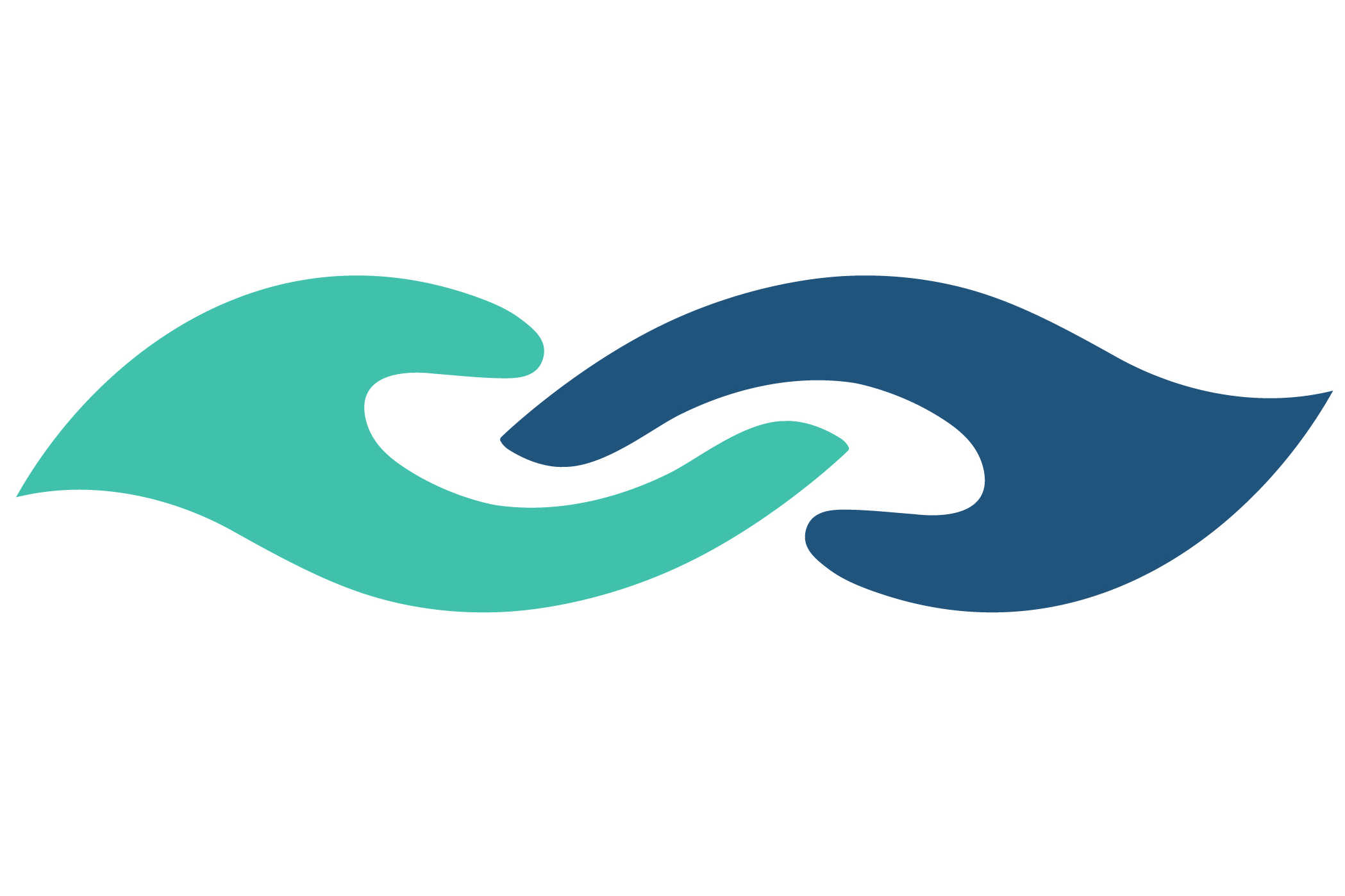 Symbolet for demensugen: To hænder der rækker ud efter hinanden