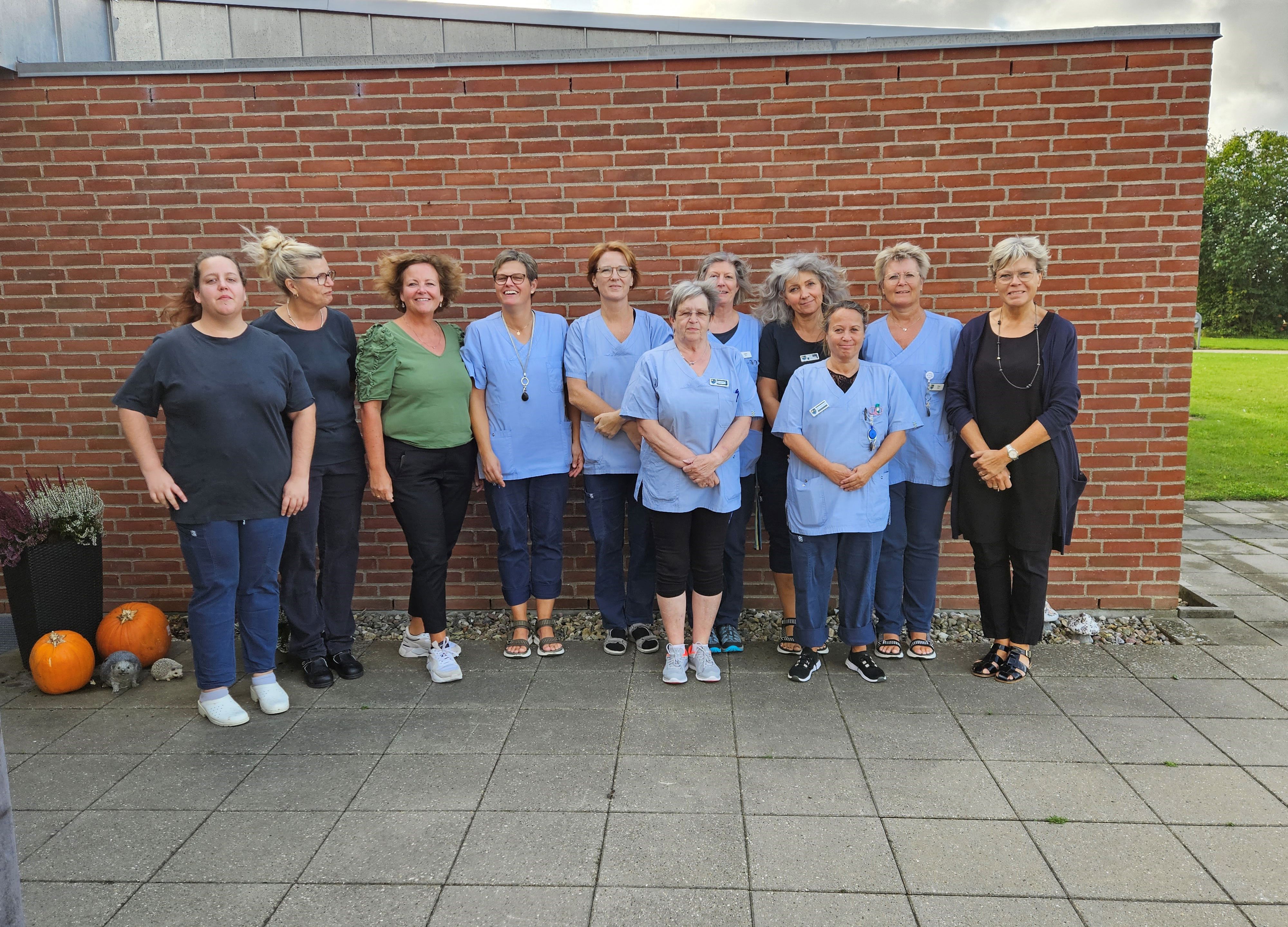 Medarbejdere på plejecentret Bobjergcentret i Asnæs