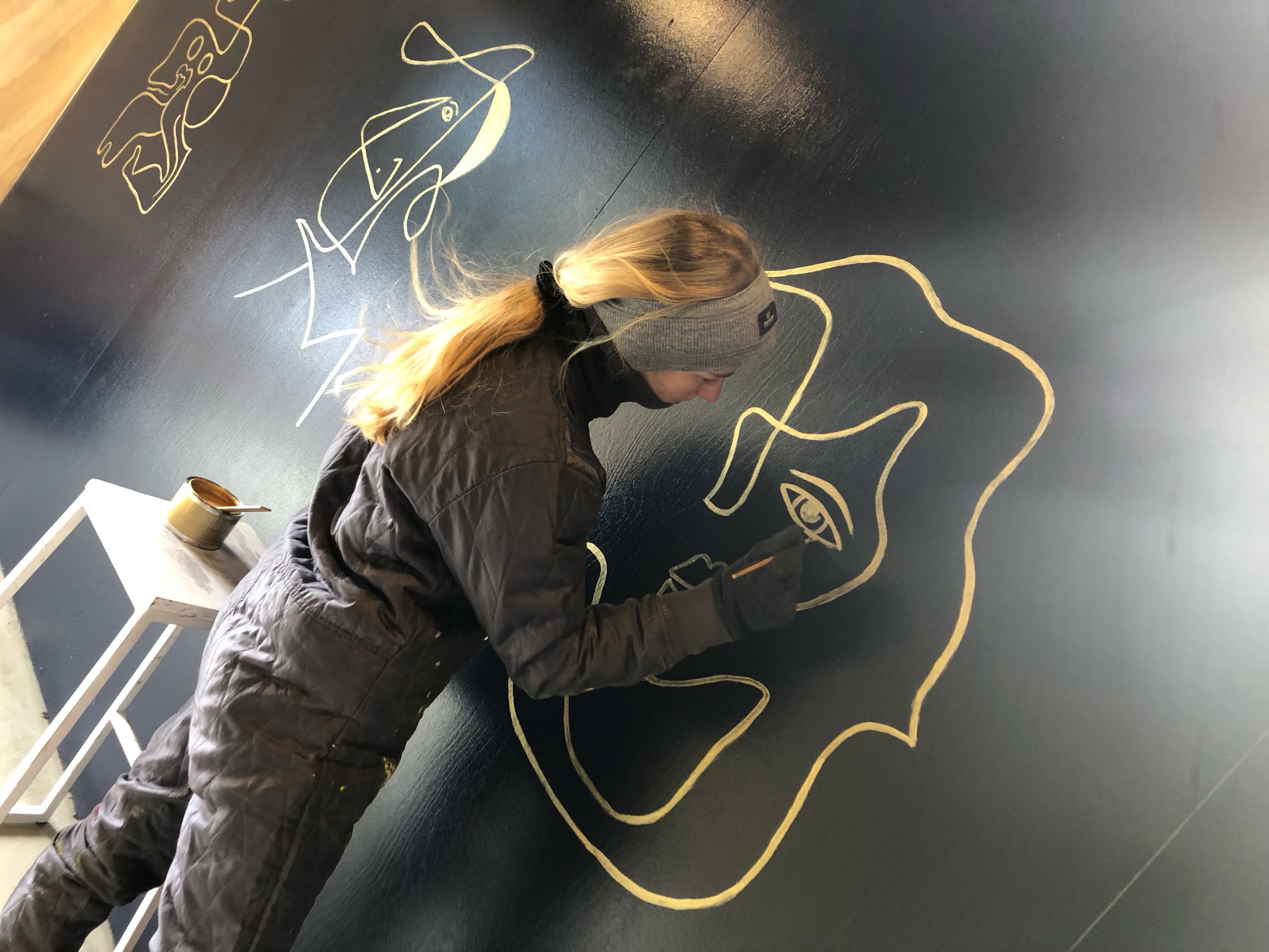 Udsmykning af passage i Nykøbing Sj