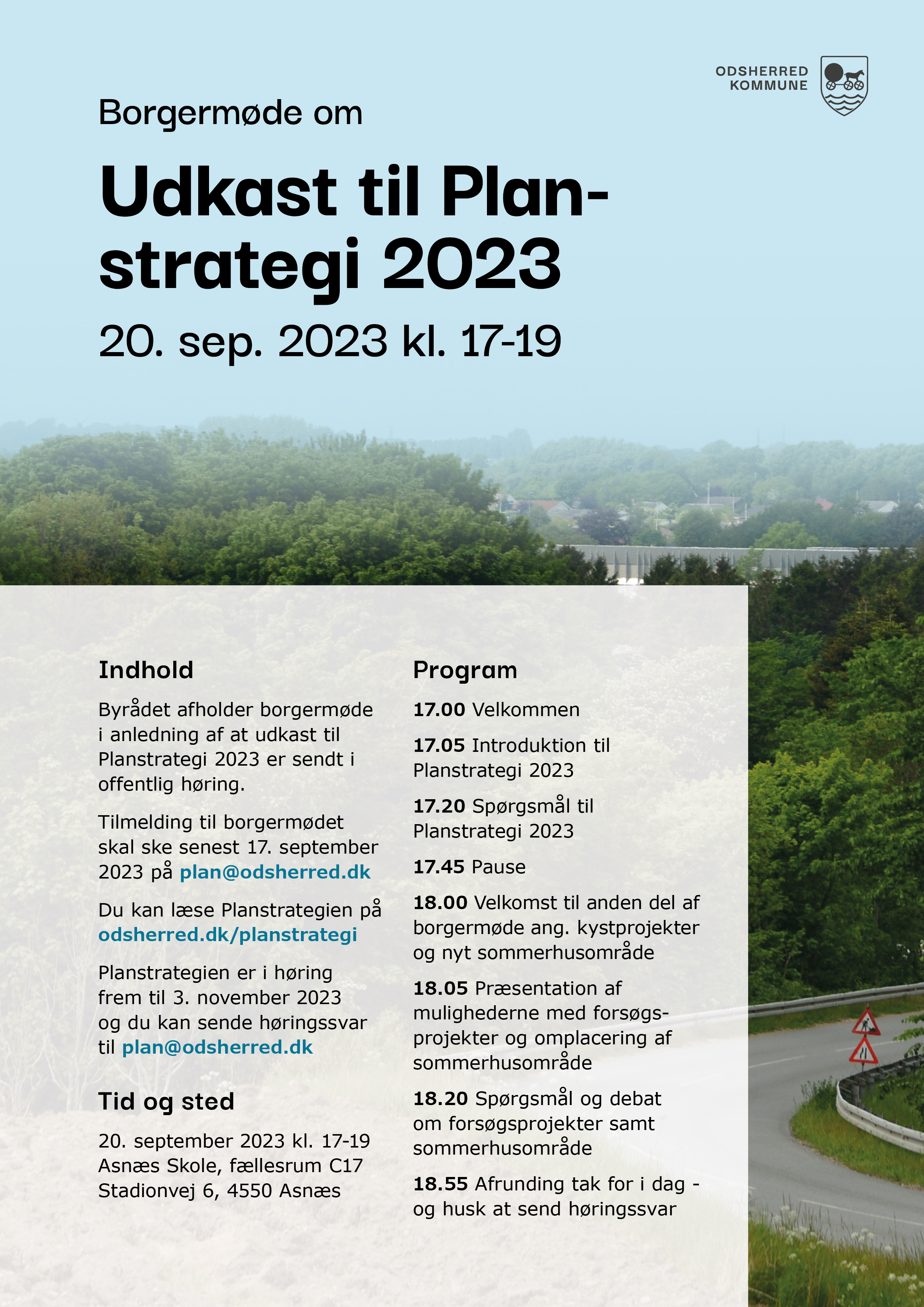 Invitation til borgermøde om Planstrategi 2023