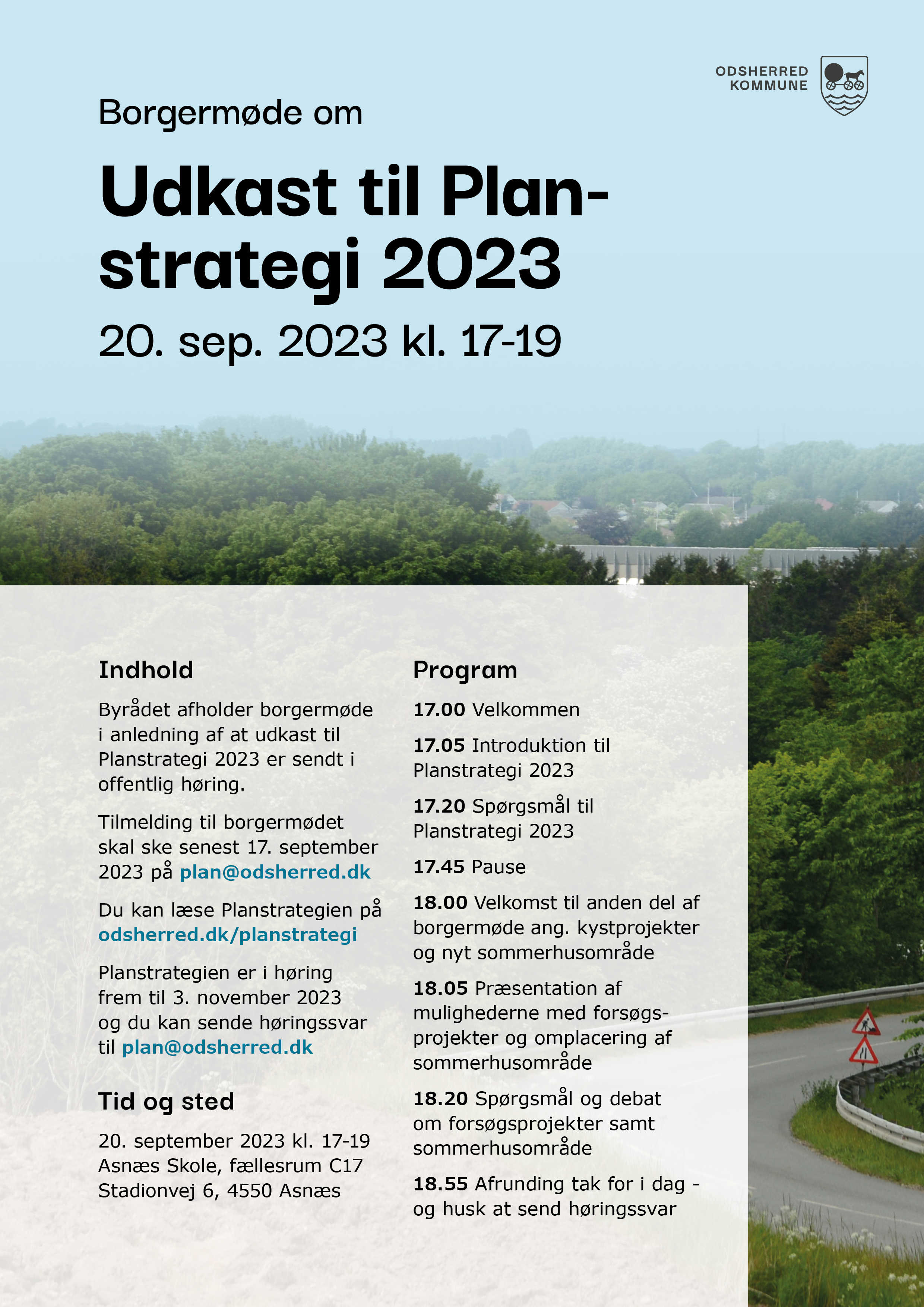 Invitation til borgermøde om Planstrategi 2023