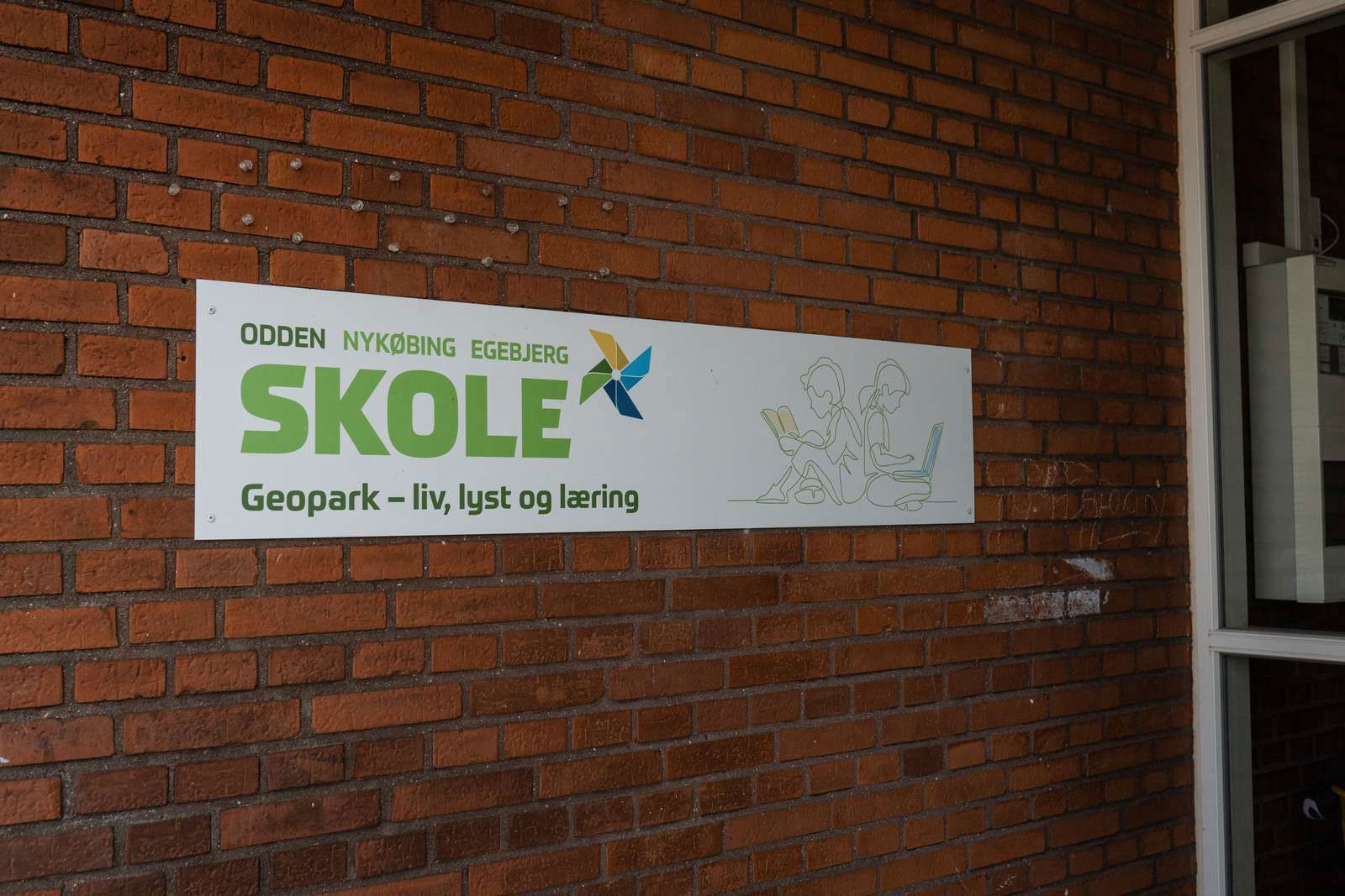 Odden Skole skilt