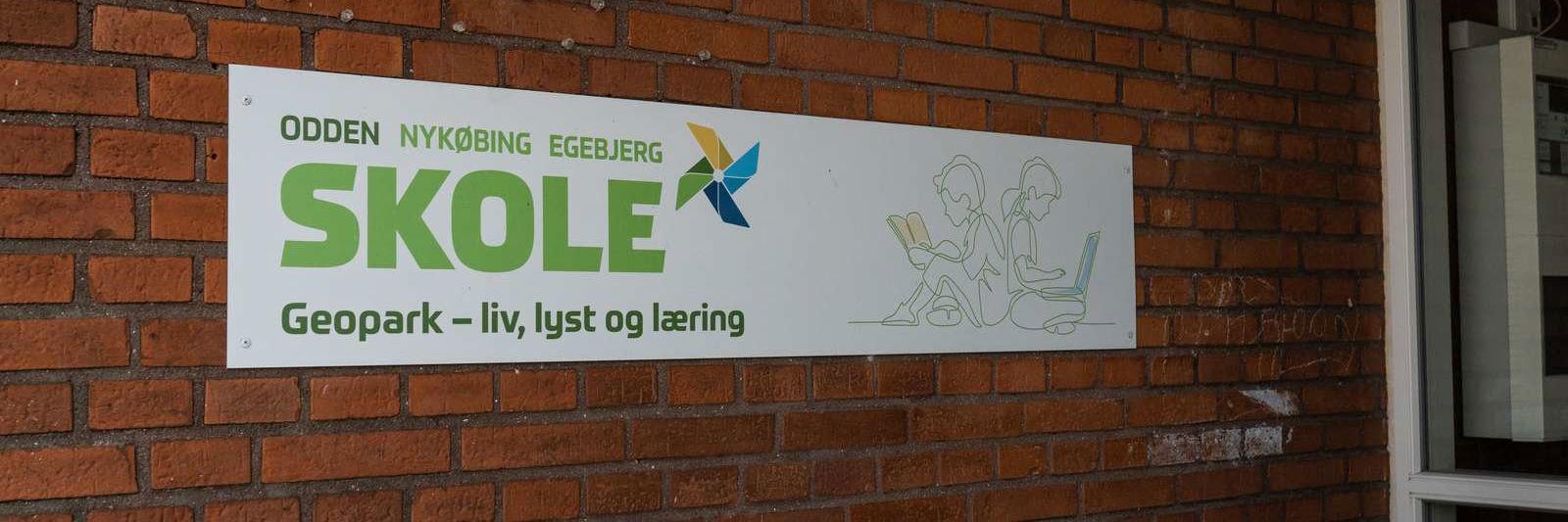 Odden Skole skilt