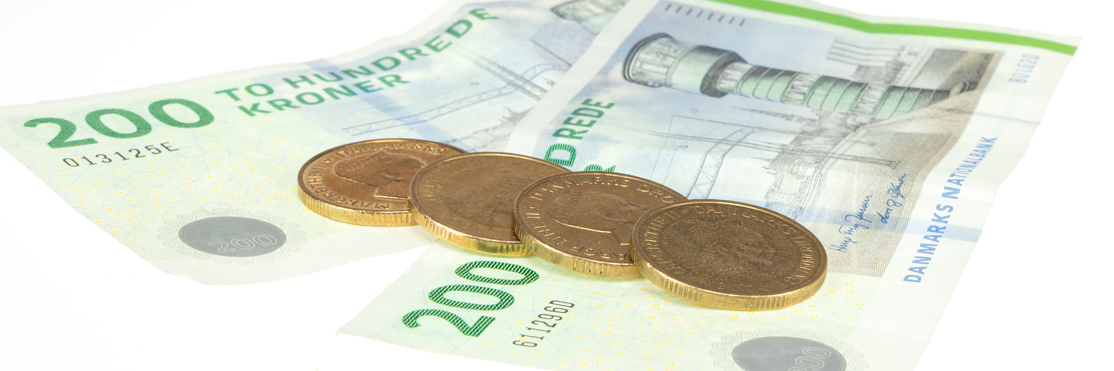 Danske pengesedler og mønter (Foto: Colourbox)