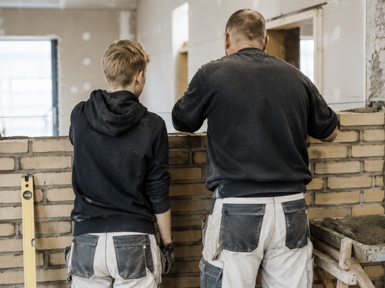 en dreng og en mand