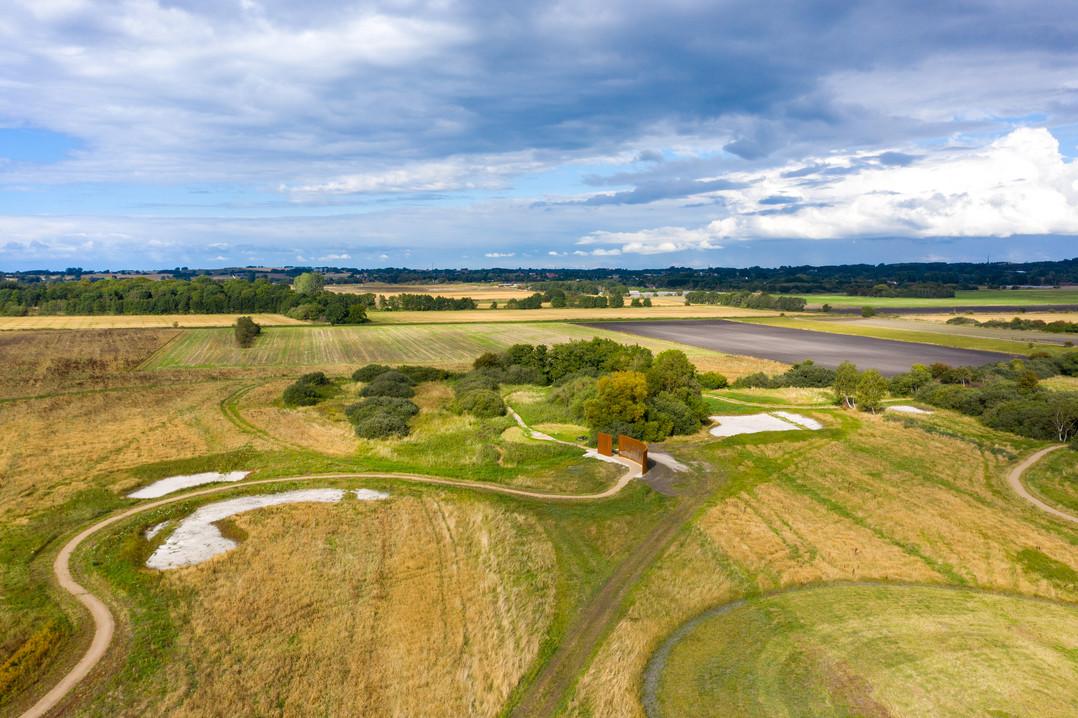Solvognens fundsted på en mark i Odsherred