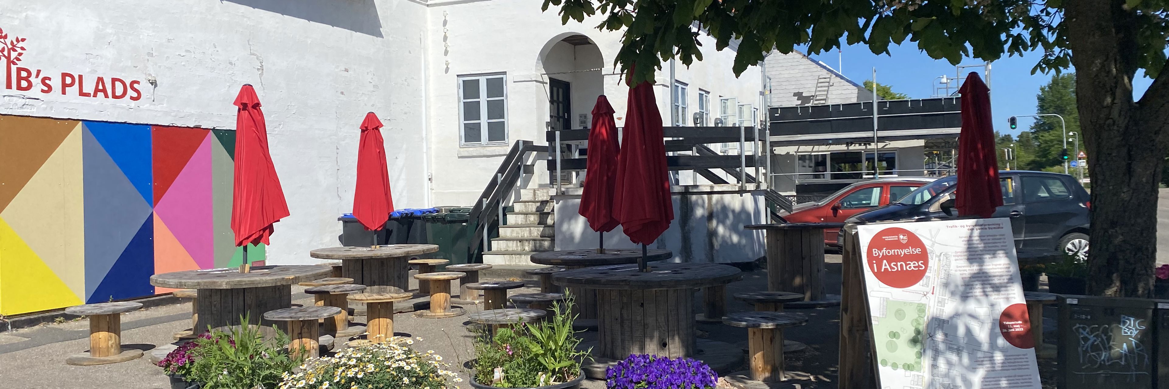 Ibs Plads i Asnæs under byrumsforsøget