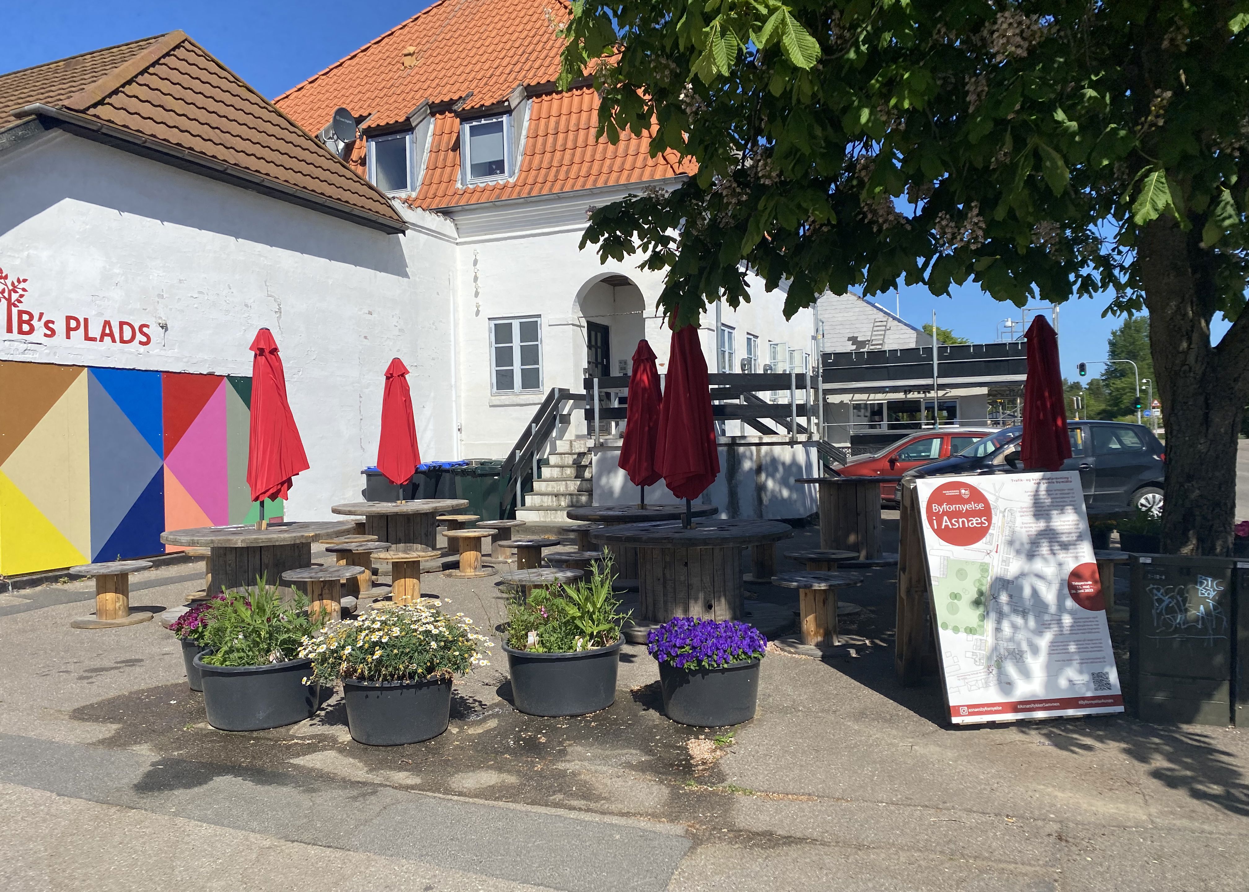 Ibs Plads i Asnæs under byrumsforsøget