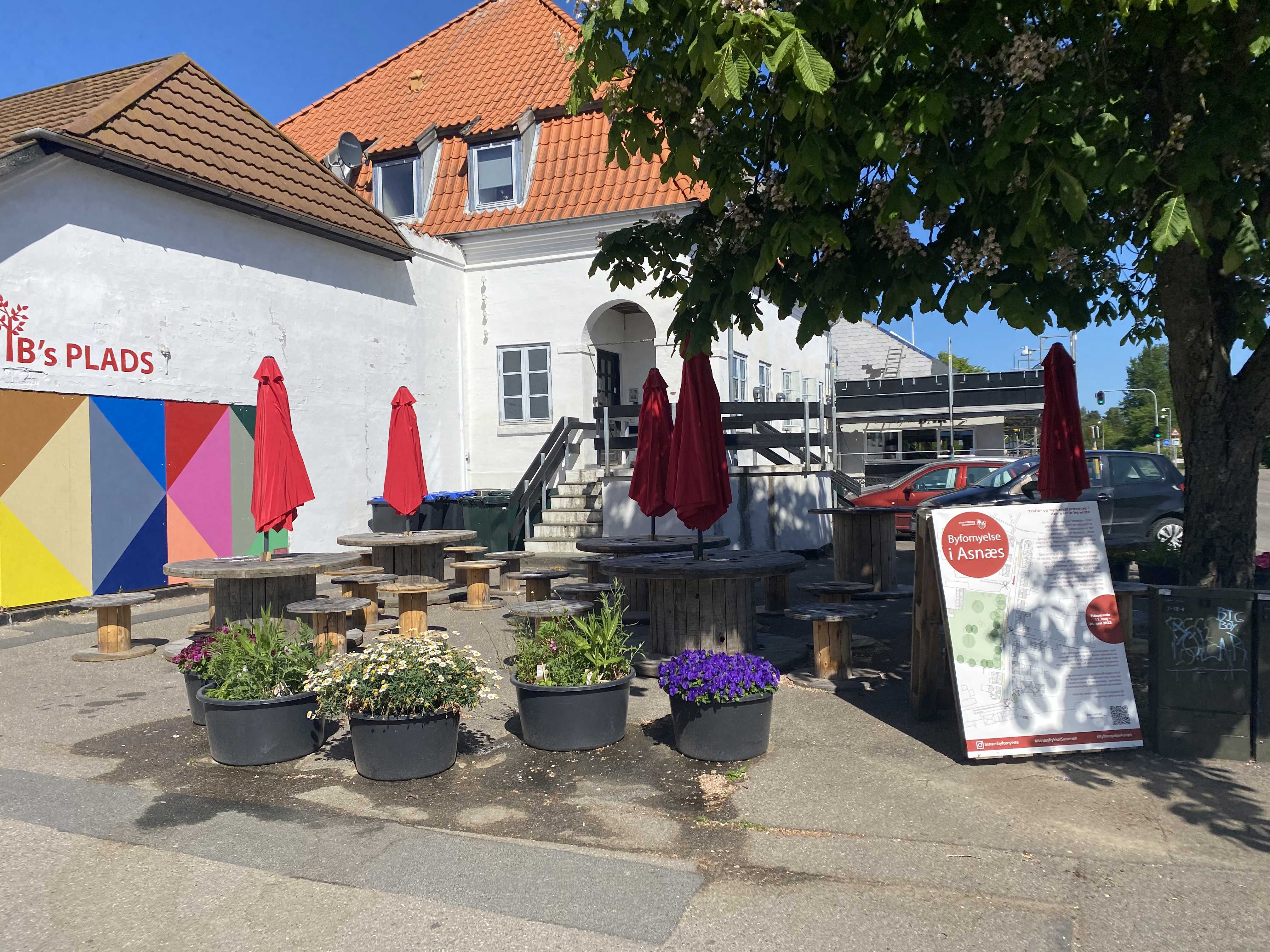 Ibs Plads i Asnæs under byrumsforsøget