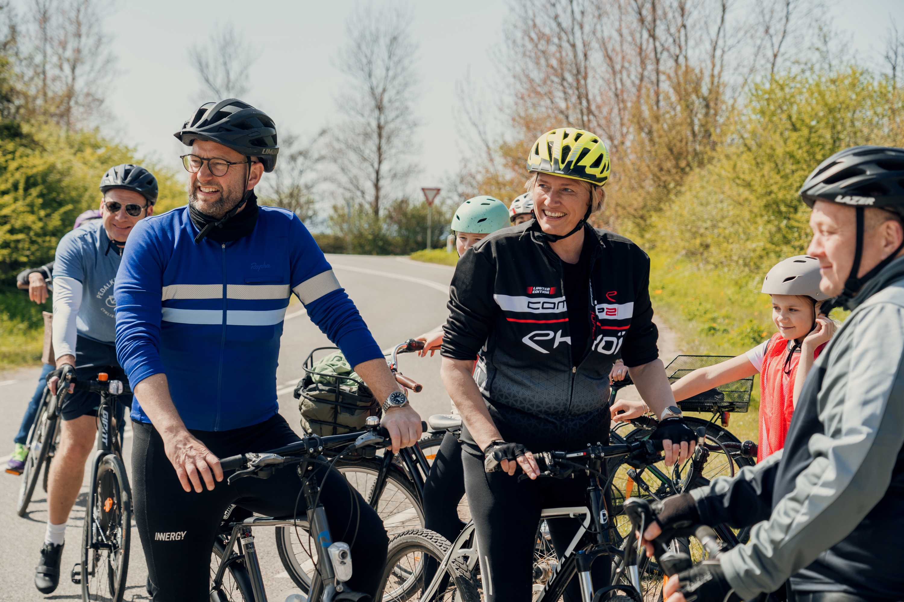 Formand for folketingets transportudvalg på cykeltur med borgmester Karina Vincentz
