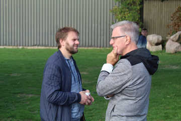 Thomas Nicolaisen og afdelingsleder Peter Holm ved Odsherred Legene i Højby